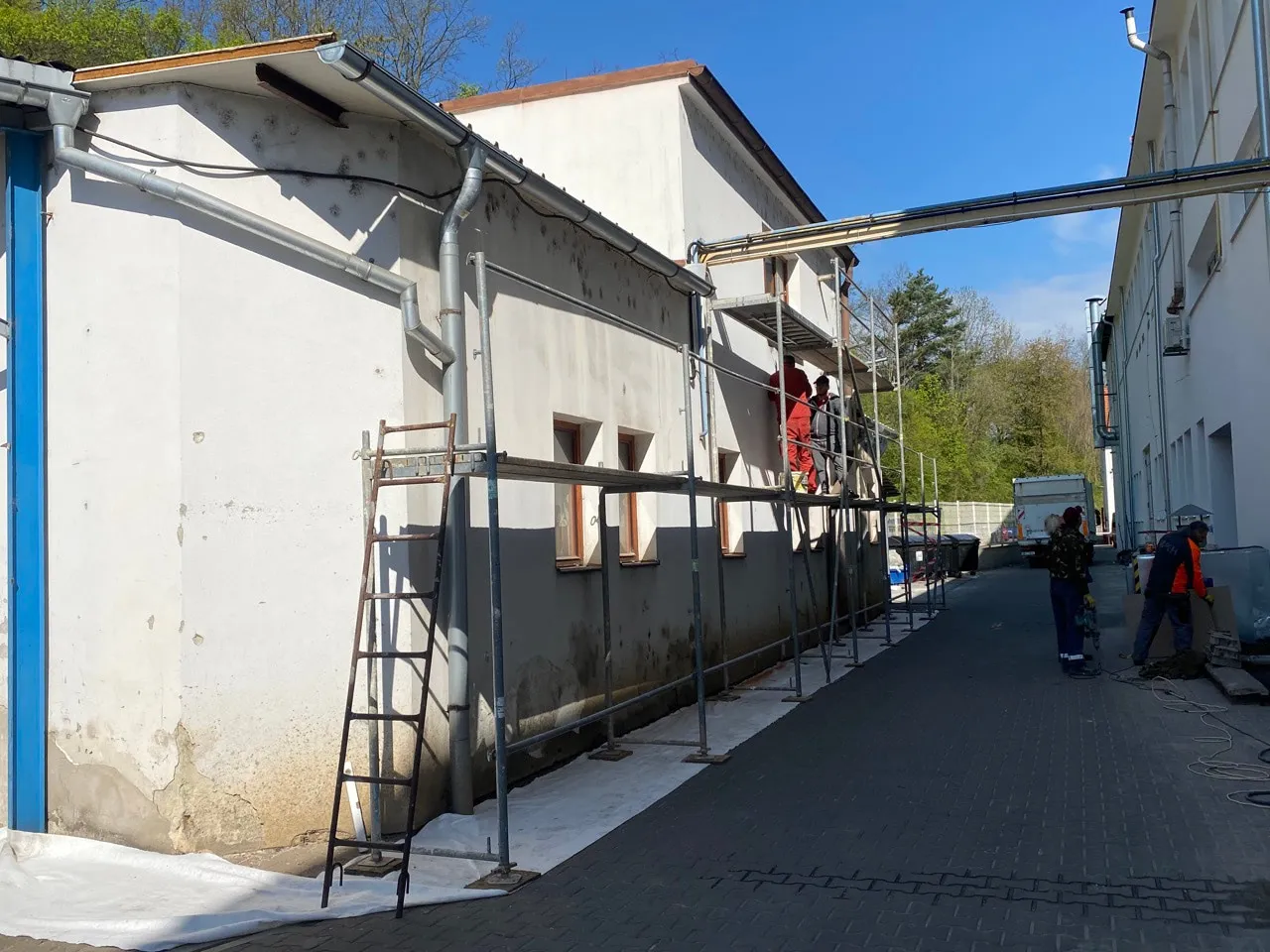 Lešenářský servis – Lešení Boskovice, ukázka realizace v regionu Boskovice